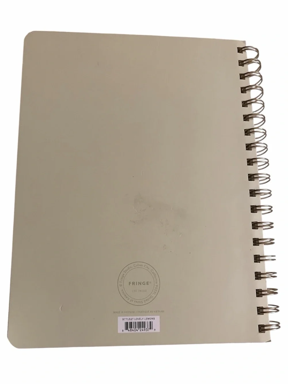 Fringe Studio Lovely Lemons Lined Spiral Notebook with Pockets